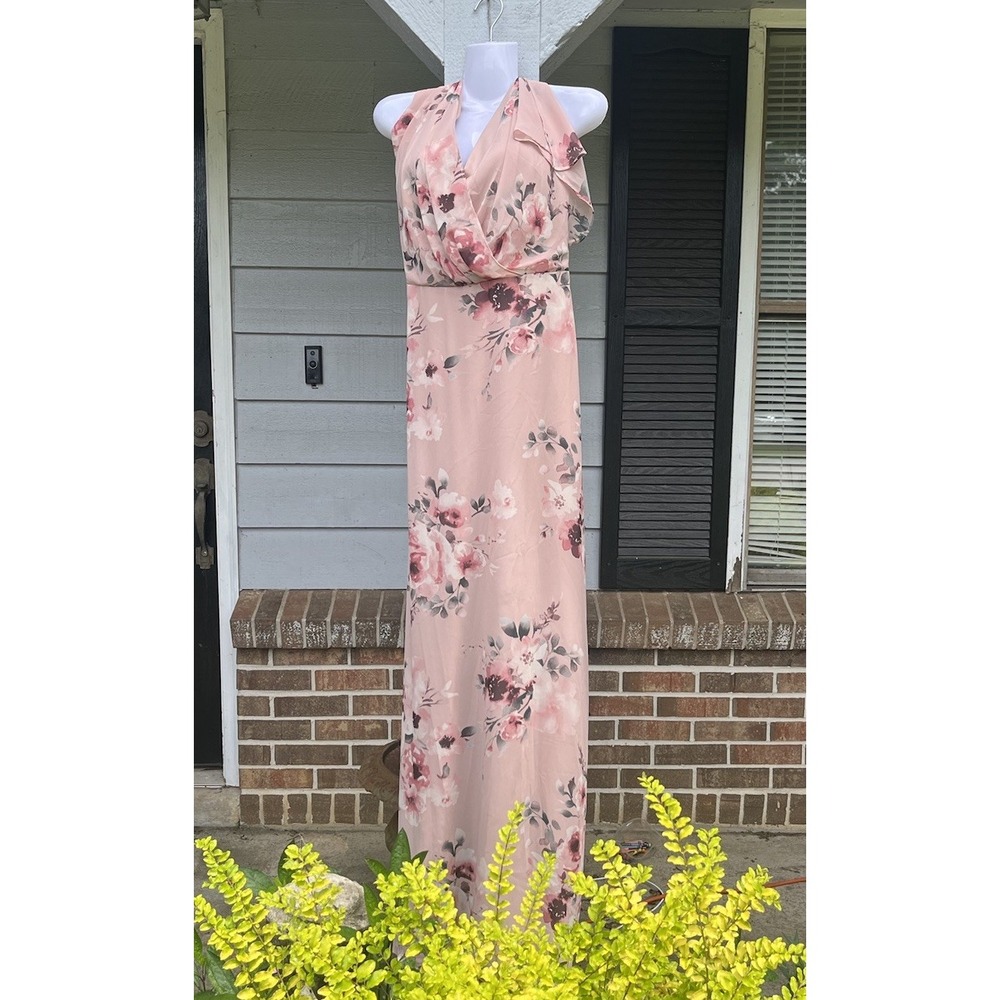 DB Dress Floral Pink Bridesmaid Dress, Easter Dress